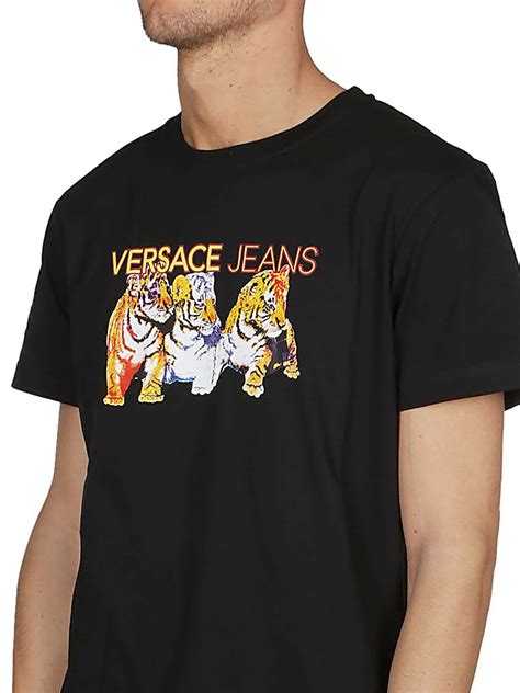 versace jeans t shirt tiger|versace jeans couture outlet usa.